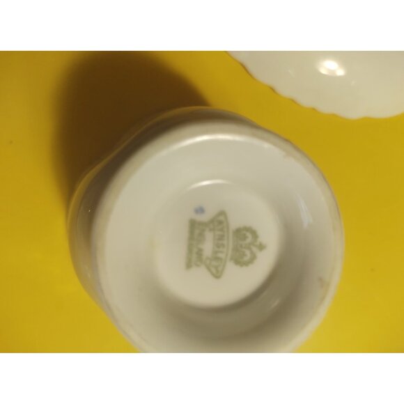 Vintage Aynsley England Bone China Yellow Tea Cup & Saucer Bluebell Time 1940's - Picture 13 of 13